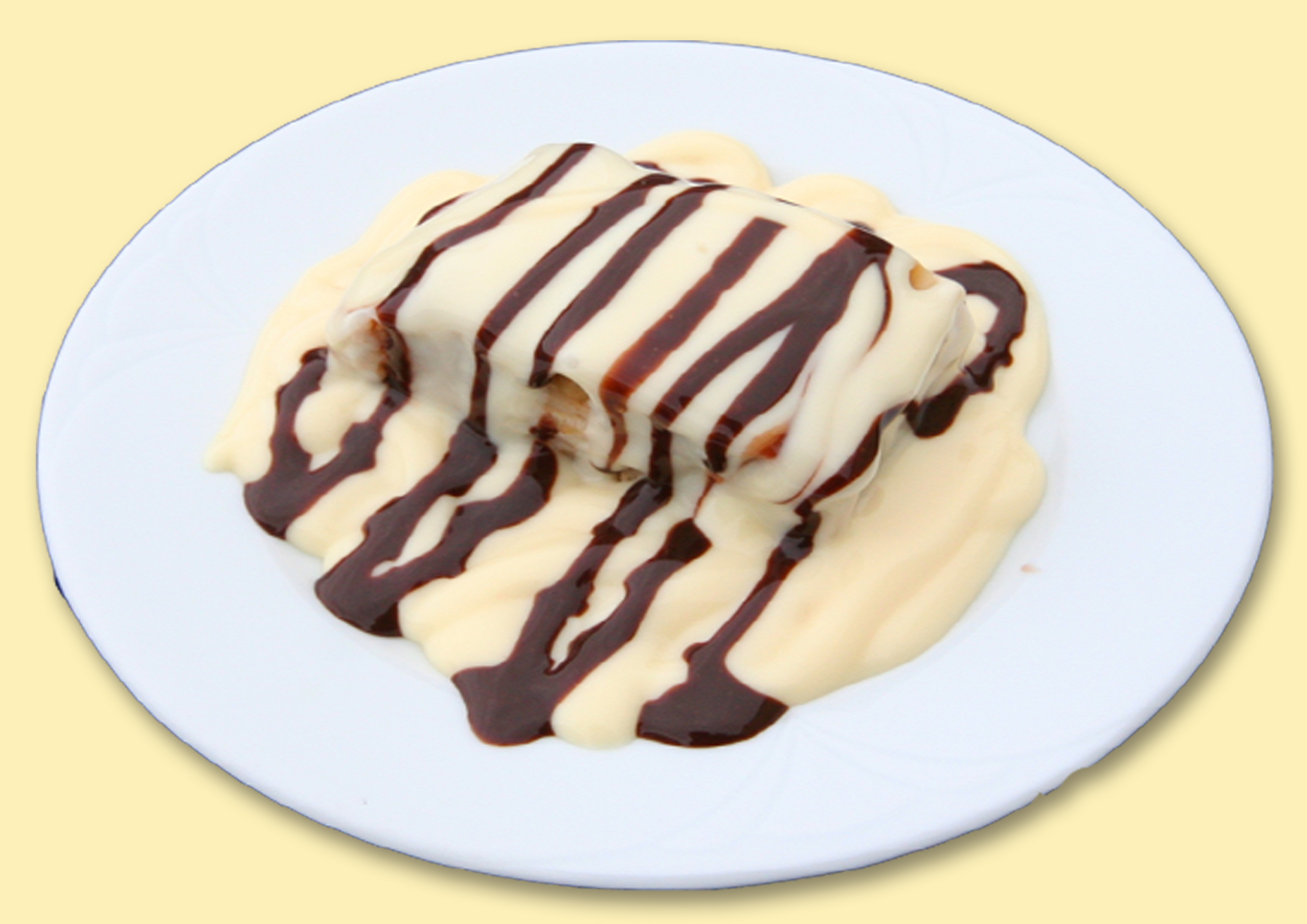 Almás rétes vaniliaöntettel (A,C,G) - Apfelstrudel mit Vanillesauce - Apple strudel with vanilladressing